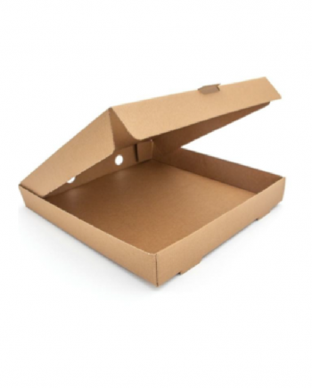 14" plain brown pizza box double wall