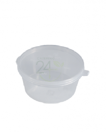 4oz plastic sauce cups-hinged lids