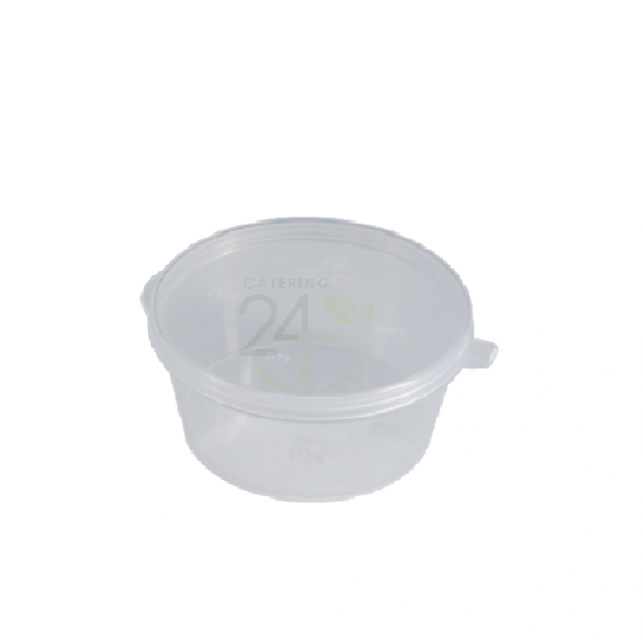 1oz plastic sauce cups-hinged lids