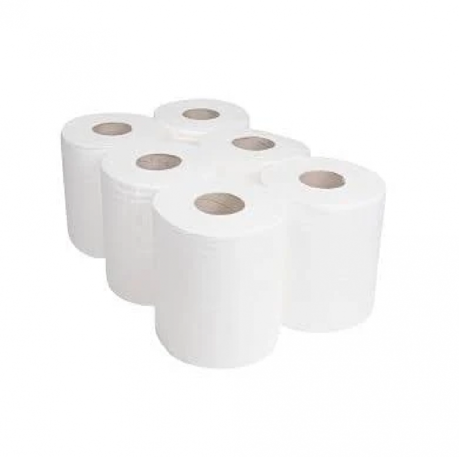 2 PLY CENTREFEED ROLL WHITE (18CM*90M)