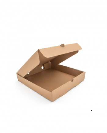 7" plain brown pizza box double wall