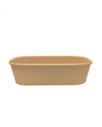 Kraft 1000ml rect container with lids