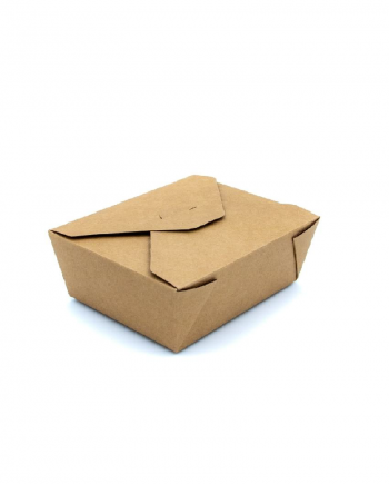 Kraft no.1 brown food box mini pe lined