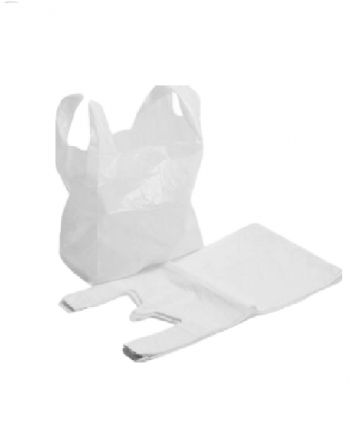 Plastic white vest bags-MEDIUM