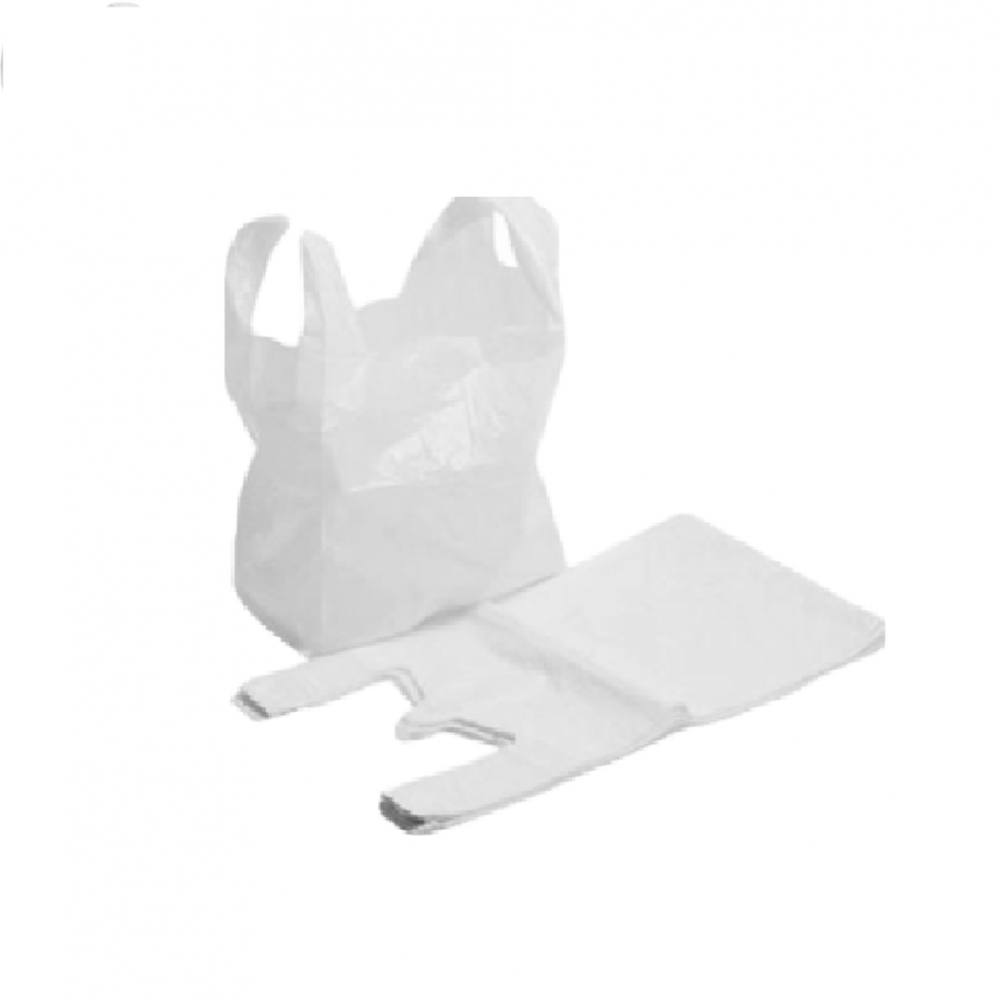 Plastic white vest bags-MEDIUM