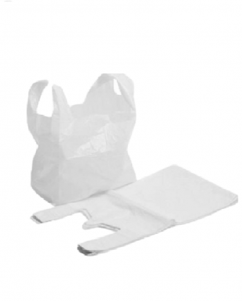 Plastic white vest bags-small