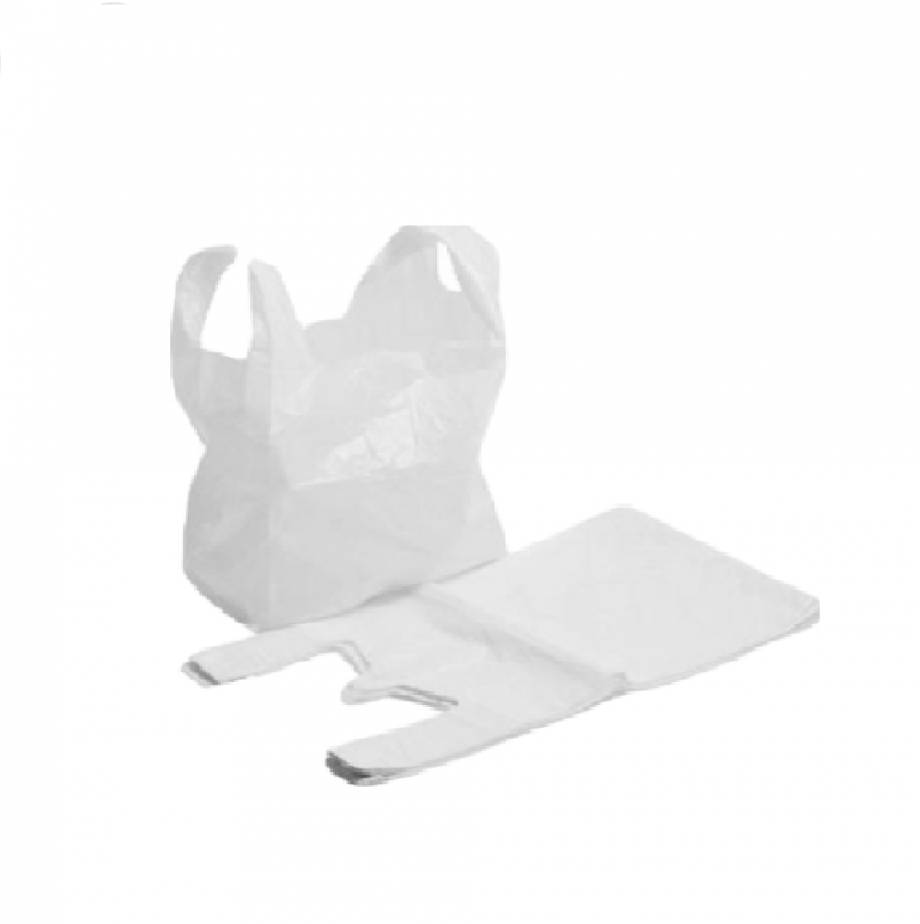 Plastic white vest bags-small