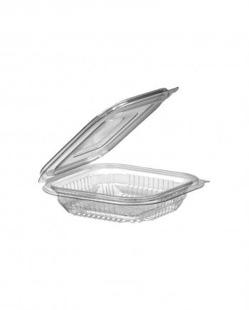 Salad clear 150cc hinged containers
