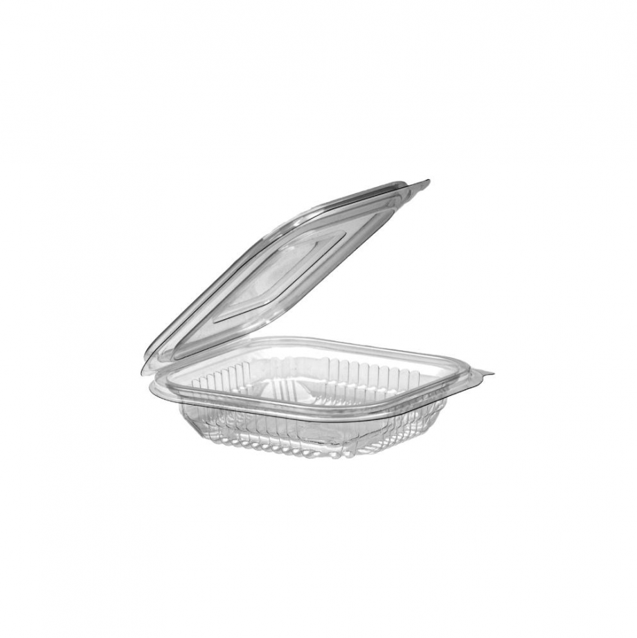 Salad clear 150cc hinged containers