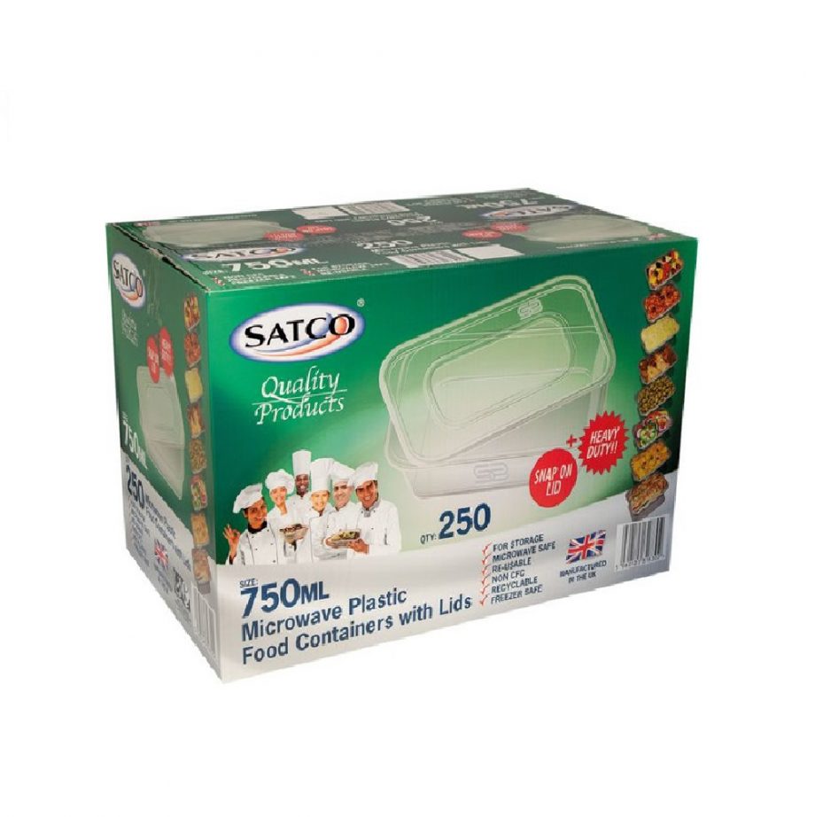 Satco 750ML plastic container with lids