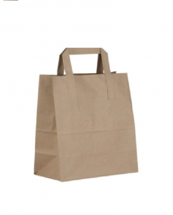 Takeaway paper bag flat handle(medium)