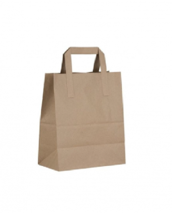 Takeaway paper bag flat handle(SMALL)