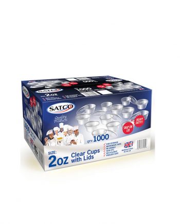 Satco 2oz sauce cups with lids