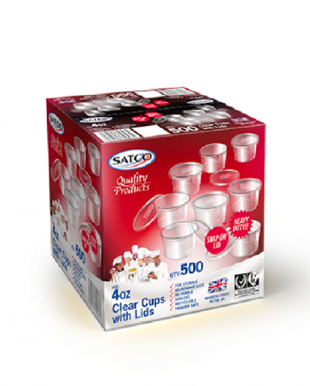 Satco 4oz suace cups with lids