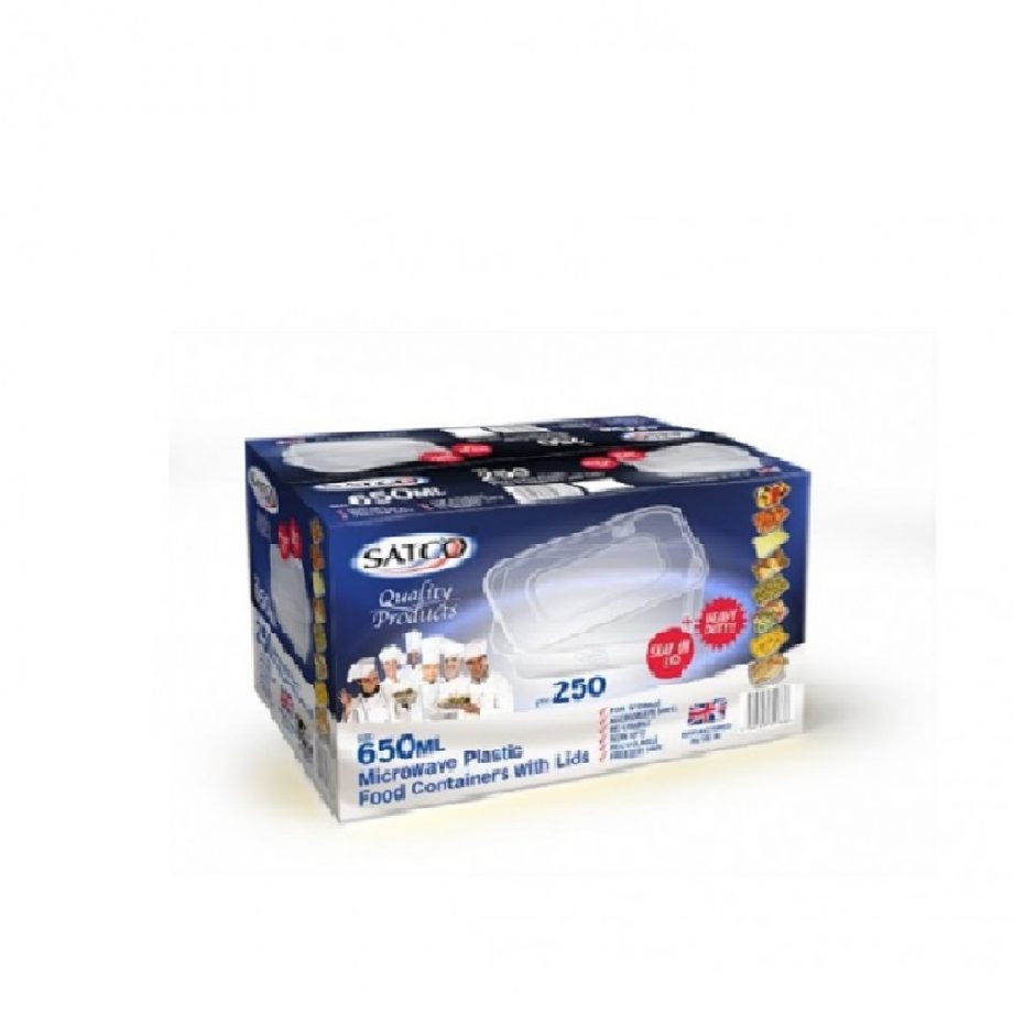 Satco 650ML plastic container with lids